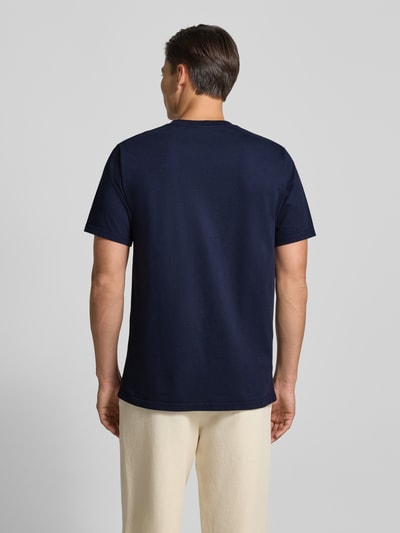 American Vintage T-shirt met ronde hals, model 'FIZVALLEY Marineblauw - 5