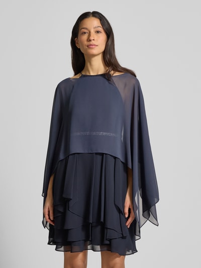 Christian Berg Cocktail Relaxed Fit Stola in semitransparentem Design Marine Melange 4