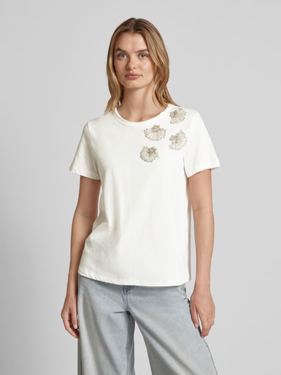 MAX&Co. T-shirt met applicaties, model 'Voghera' Wit - 4