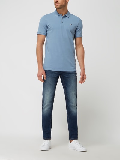 NO EXCESS Poloshirt van piqué  Lichtblauw - 1