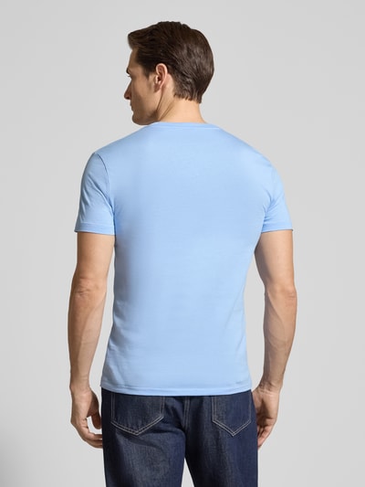 Polo Ralph Lauren Regular Fit T-Shirt aus reiner Baumwolle Hellblau 5