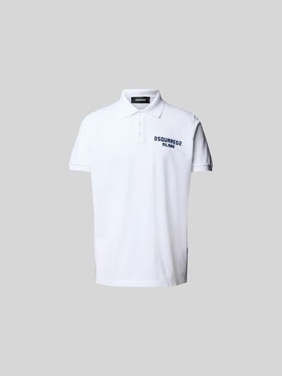 Dsquared2 Poloshirt mit Label-Print Weiss 2