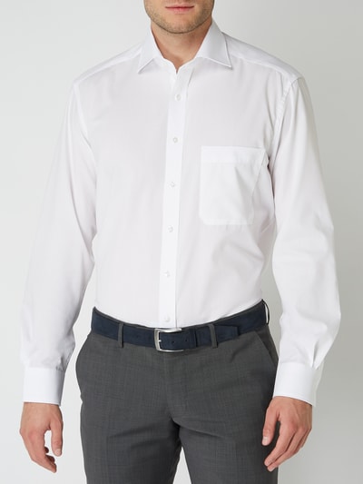 ETERNA Comfort Fit Businesshemd aus Popeline Weiss 4