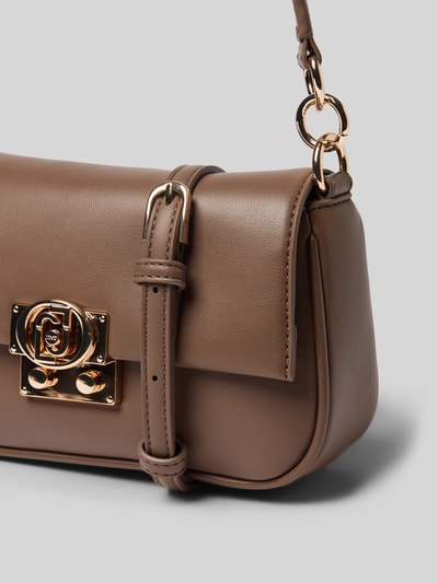 Liu Jo White Handtasche mit Klickverschluss Modell 'ADIVA' Mittelbraun 2