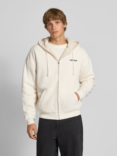 REVIEW Sweatjacke mit Kapuze Ecru 4