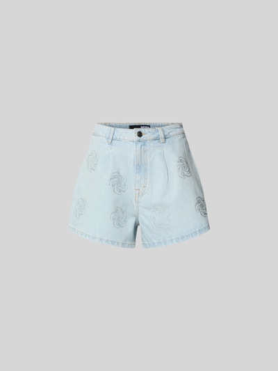 ROTATE Jeansshorts mit Eingrifftaschen Hellblau 2