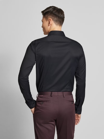 BOSS Regular Fit Business-Hemd mit Knopfleiste Modell 'Hank' Black 5