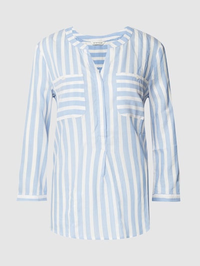 Tom Tailor Bluse mit Streifenmuster Hellblau 2