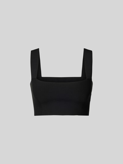 Victoria Beckham Crop Top mit breiten Trägern Black 2