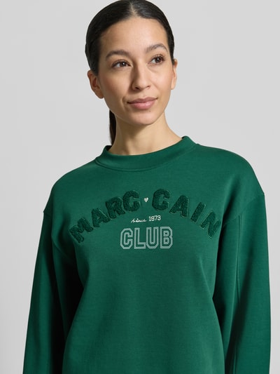 Marc Cain Relaxed Fit Sweatshirt mit Logo-Detail Gruen 3