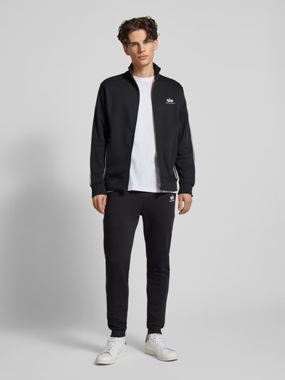 Alpha Industries Sweatjacke mit Label-Print Black 1