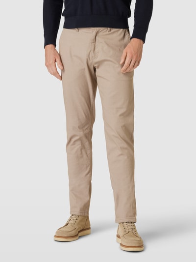 MCNEAL Slim Fit Stoffhose mit Strukturmuster Beige 4