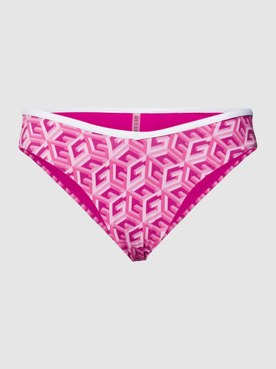 Guess Bikinibroekje met all-over motief, model 'SPORTY CHIC' Felroze - 2