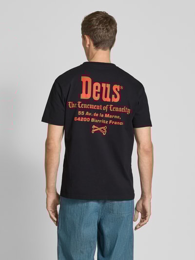 DEUS EX MACHINA T-shirt met labelprint, model 'Showdown' Zwart - 5