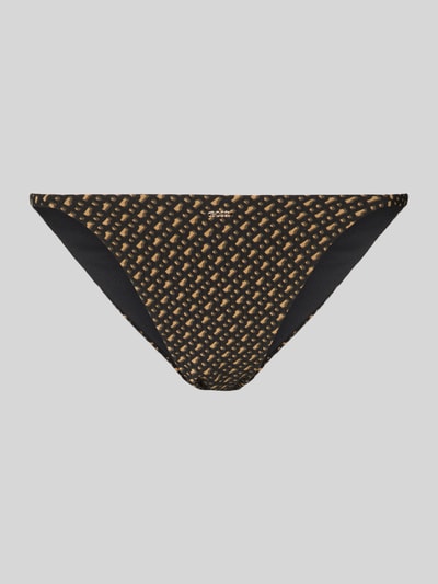 BOSS Bikinihose mit B-Monogram Modell 'BOSS PEARL' Mittelbraun 1