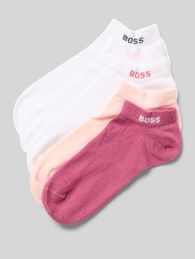BOSS Sneakersokken van katoenmix in een set van 5 paar Lichtroze - 1