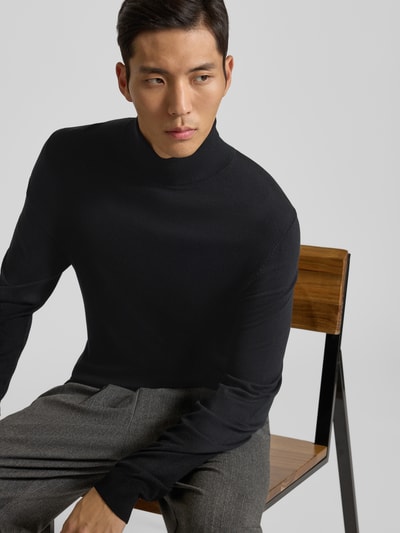 MCNEAL Rollkragenpullover aus Viskose-Mix Black 3