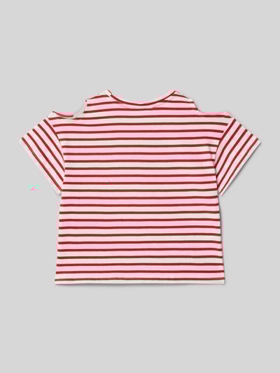 Mango T-Shirt mit Cut Outs Rot 3