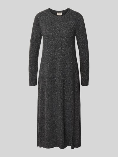 Produktfoto, dunkelgraues figurbetontes Freizeitkleid aus Woll-Mix mit Seiden-Anteil Modell 'GOCCIA' von Weekend Max Mara, Damen Freizeitkleid