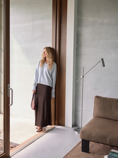 Style Icon Collection Strickpullover mit Kaschmir-Anteil – curated by Anouk Yve Hellblau 6