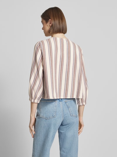 Marc O'Polo Denim Regular fit blouse met koord Offwhite - 5
