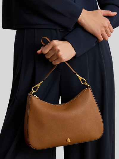 Lauren Ralph Lauren torba na ramię z naturalnej skóry Koniakowy 5