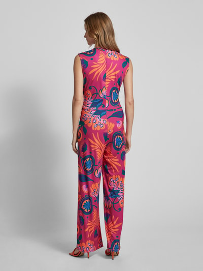 Oui Jumpsuit mit Bindegürtel Fuchsia 5