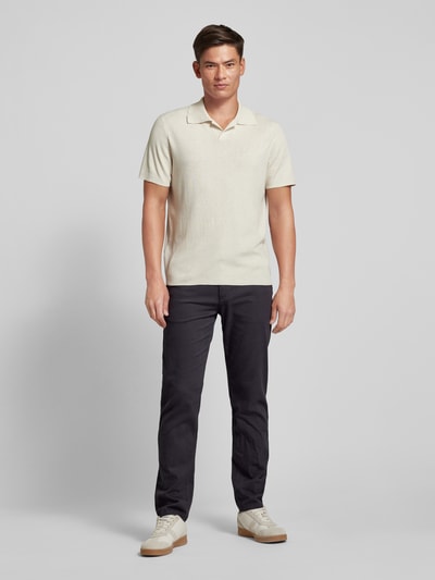 BOSS Orange Tapered fit chino met steekzakken Zwart - 1