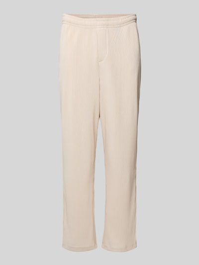 Jack & Jones Straight Leg Stoffhose mit Plisseefalten Modell 'KARL INTERLUDE' Offwhite 2