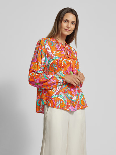 Emily Van den Bergh Blouse met paisleymotief Oranje - 4