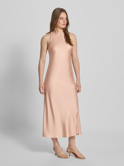 Gestuz Midi-jurk van viscosemix met ronde hals, model 'ceri' Rosé - 1