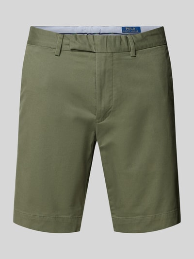 Polo Ralph Lauren Slim Stretch Fit Shorts im unifarbenen Design Khaki 2