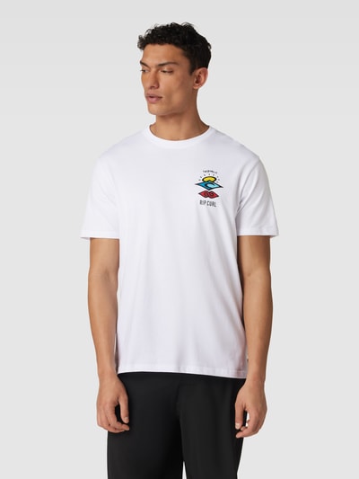 Rip Curl T-shirt z okrągłym dekoltem model 'SEARCH ICON’ Biały 4