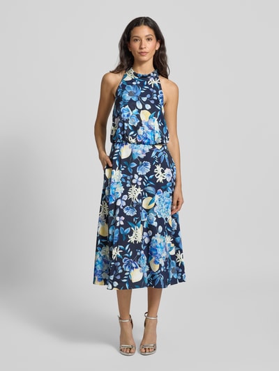 V by Vera Mont Cocktailkleid mit Neckholder Dunkelblau 4