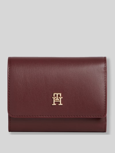 Tommy Hilfiger Portemonnaie aus Kunstleder mit Logo-Detail Bordeaux 1