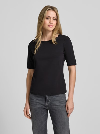 s.Oliver BLACK LABEL T-shirt o kroju regular fit z mieszanki bawełny Czarny 4