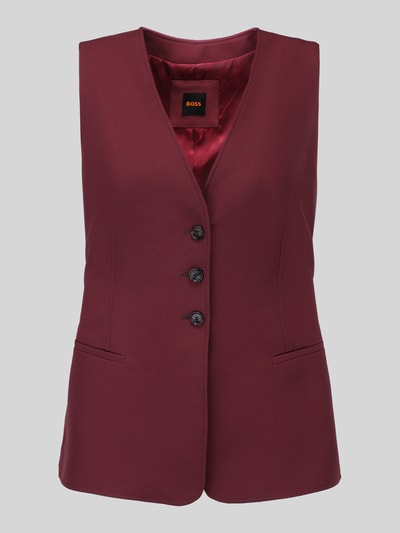 BOSS Orange Weste mit verstellbarem Rückenriegel Bordeaux 2