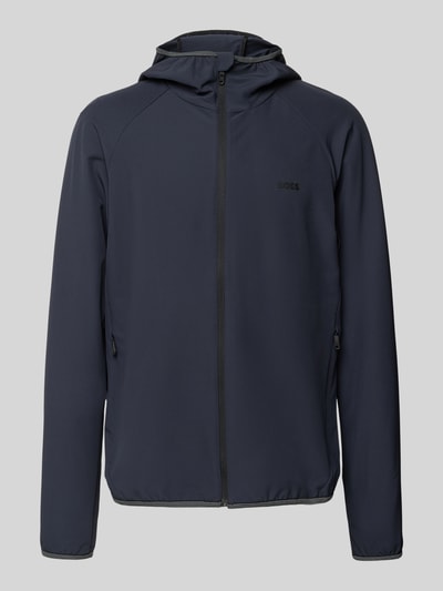 BOSS Green Jack met labelprint, model 'Commuter' Marineblauw - 2