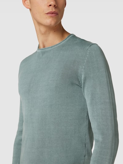 Only & Sons Gebreide pullover met labeldetail, model 'ONSGARSON' Mintgroen - 3