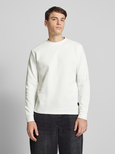 Replay Sweatshirt mit Strukturmuster Weiss 4