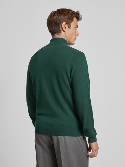 BOSS Gebreide pullover met opstaande kraag, model 'Emarlo' Donkergroen - 5