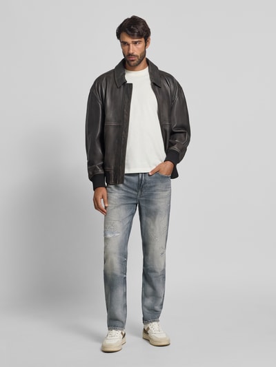 BOSS Orange Tapered fit jeans van puur katoen, model 'TROY BO CAST' Lichtgrijs - 1