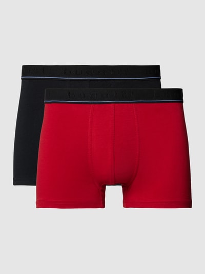 bugatti Trunks mit Kontraststreifen Modell 'PARIS' im 2er-Pack Rot 1