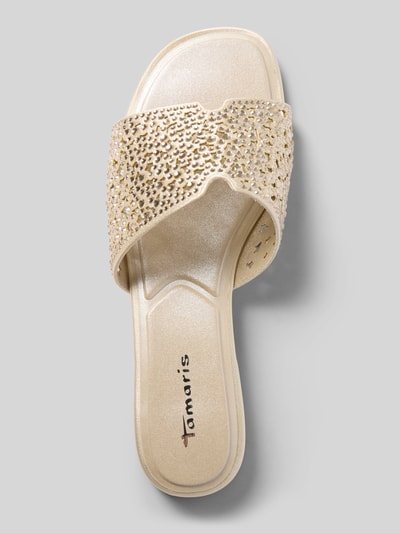 Tamaris Pantoletten mit Strassstein-Besatz Offwhite 3