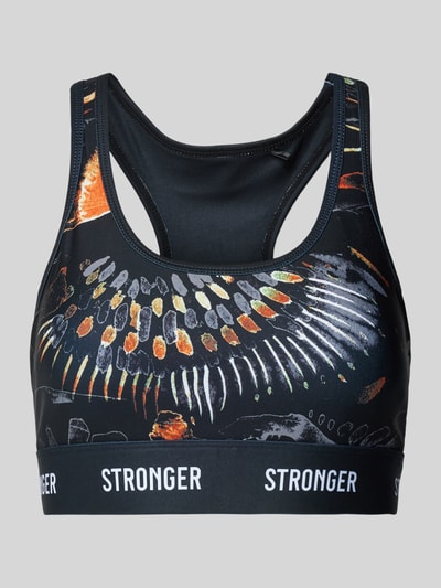 Stronger Bustier mit elastischem Bund und Label-Details BLACK 1