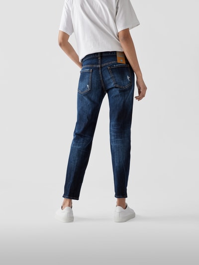 Dsquared2 Cropped Slim Fit Jeans im Used-Look Jeansblau 5