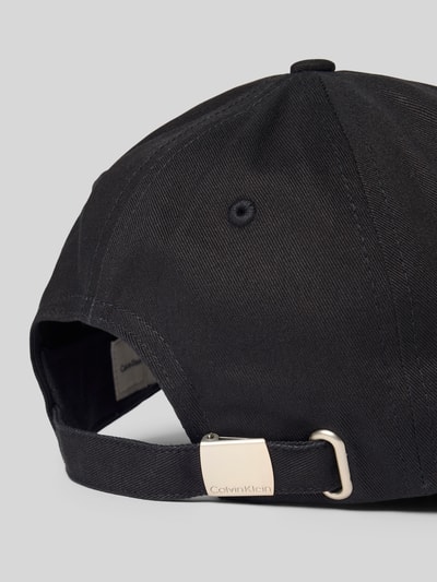 CK Calvin Klein Czapka z daszkiem i wyhaftowanym logo model ‘Baseball’ Czarny 3