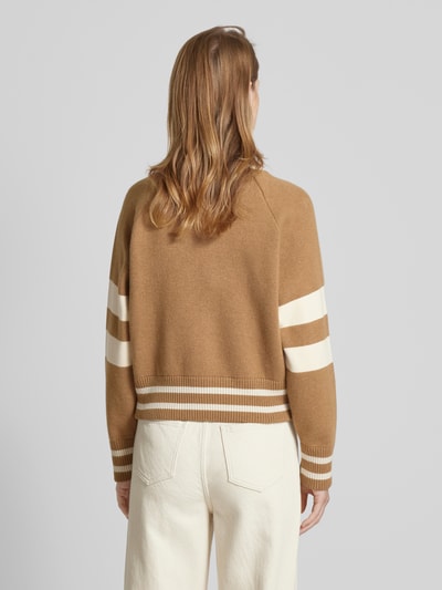 Gant Cardigan mit Label-Stitching Camel 5