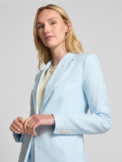 Mango Leinenblazer mit Reverskragen Modell 'BORELI' Hellblau 3