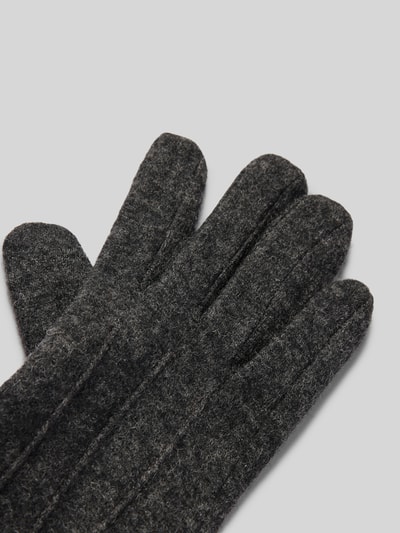 EEM Handschoenen van wolmix met logo-applicatie Antraciet - 3